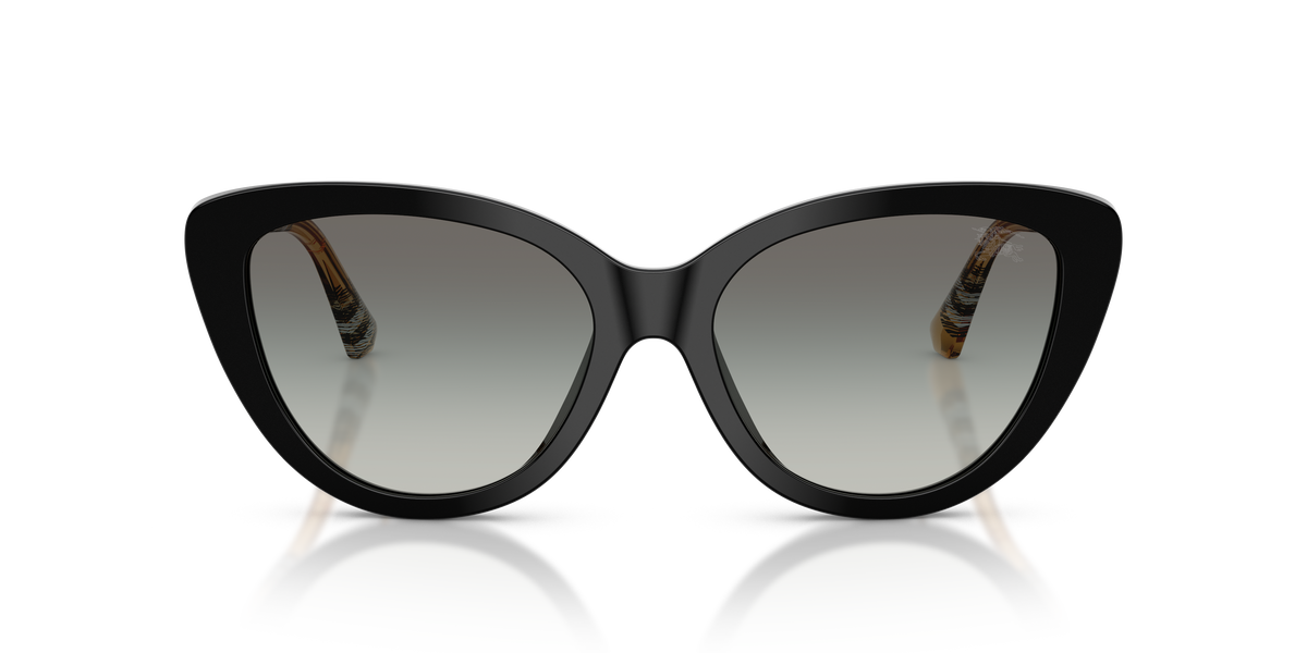 Burberry BE4457 Sunglasses in 416111 Black / Grey Gradient lens, front view