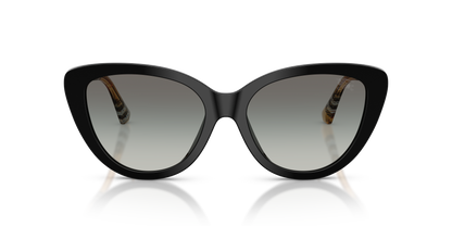 Burberry BE4457 Sunglasses in 416111 Black / Grey Gradient lens, front view