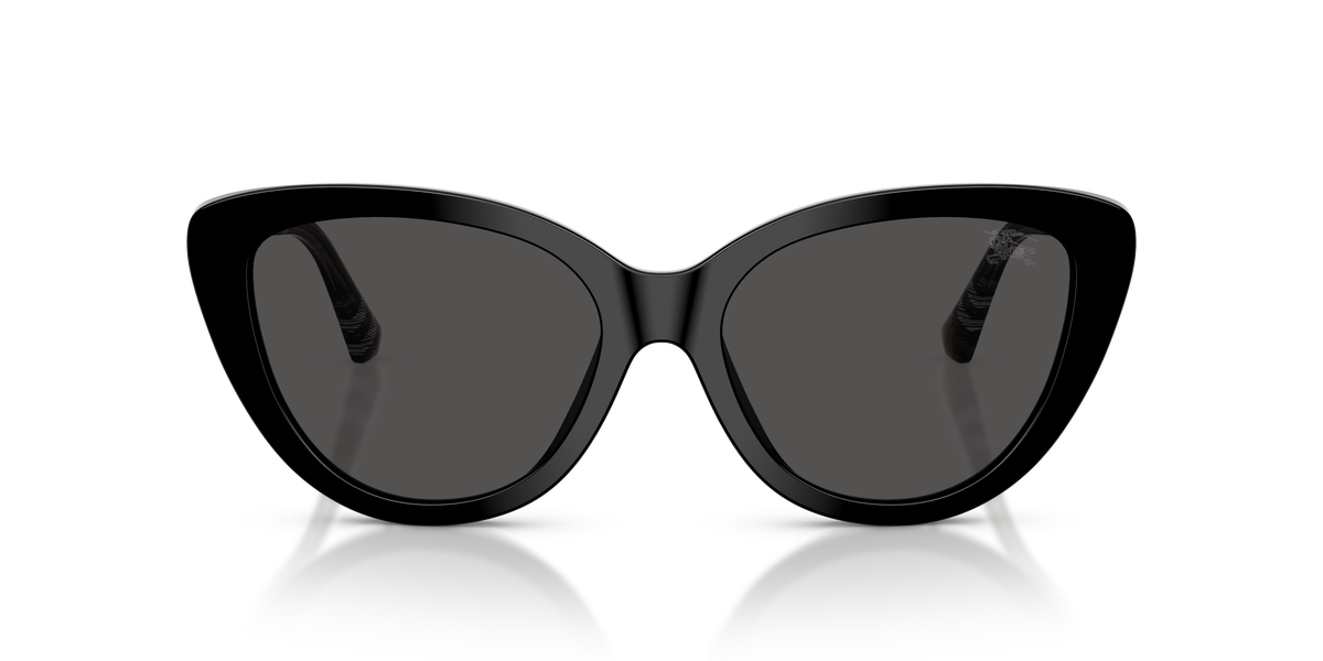 Burberry BE4457 Sunglasses in 416587 Black / Dark Grey lens, front view
