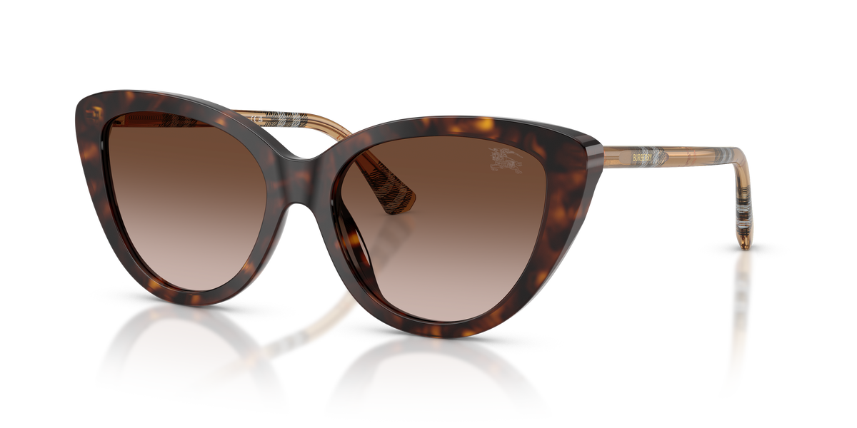 Burberry BE4457 Sunglasses in 421613 Dark Havana / Brown Gradient lens