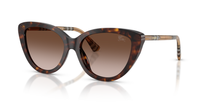 Burberry BE4457 Sunglasses in 421613 Dark Havana / Brown Gradient lens