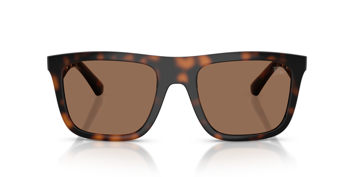 Burberry BE4458U Sunglasses in 300273 Dark Havana / Dark Brown lens, front view