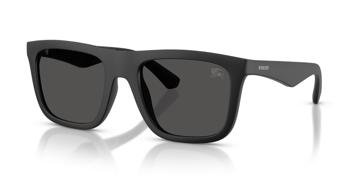 Burberry BE4458U Sunglasses in 346487 Matte Black / Dark Grey lens