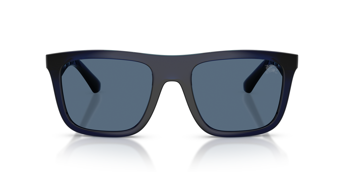 Burberry BE4458U Sunglasses in 411080 Blue / Dark Blue lens, front view