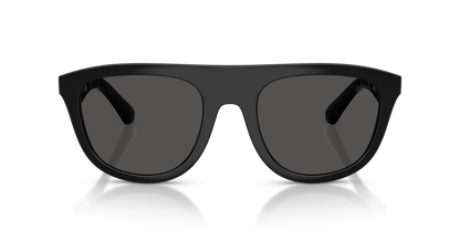 Burberry BE4459U Sunglasses in 300187 Black / Dark Grey lens, front view
