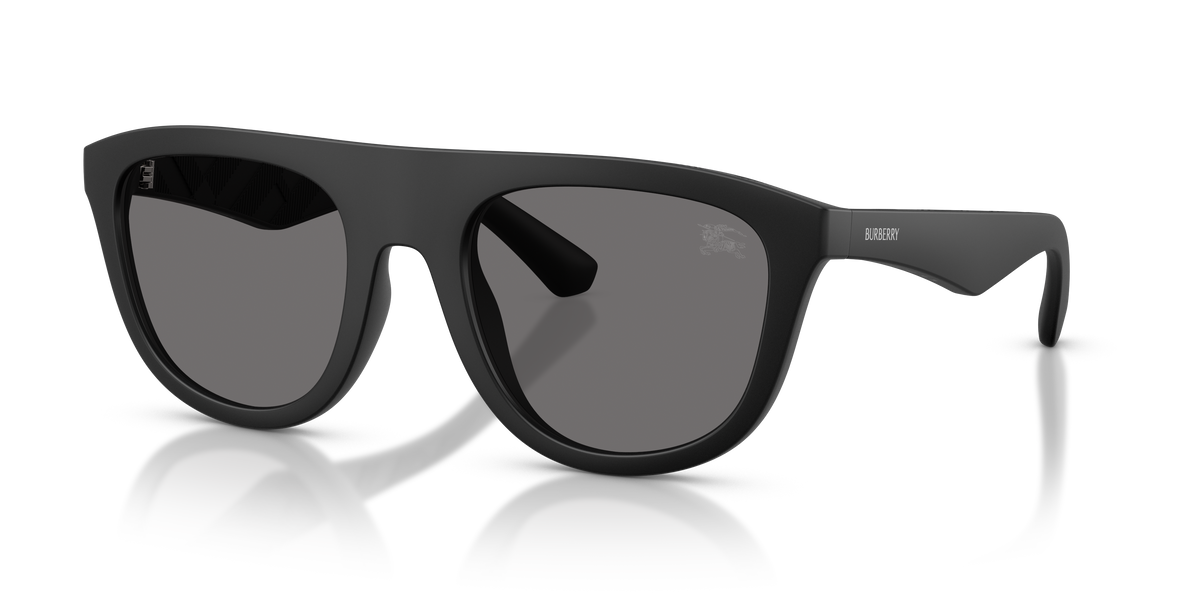 Burberry BE4459U Sunglasses in 346481 Matte Black / Dark Grey Polarized lens