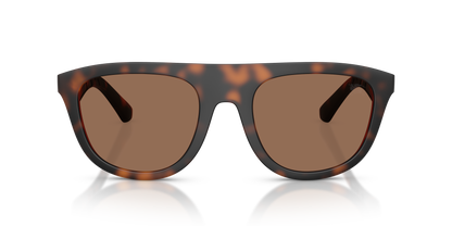Burberry BE4459U Sunglasses in 353673 Matte Dark Havana / Dark Brown lens, front view