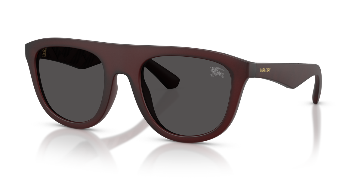 Burberry BE4459U Sunglasses in 417187 Matte Bordeaux / Dark Grey lens