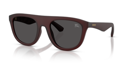 Burberry BE4459U Sunglasses in 417187 Matte Bordeaux / Dark Grey lens