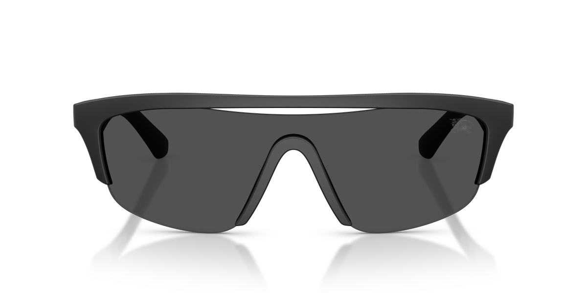 Burberry BE4460U Sunglasses in 346487 Matte Black / Dark Grey lens, front view