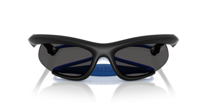 Burberry BE4462 Sunglasses in 345287 Rubber Black / Dark Grey lens, front view