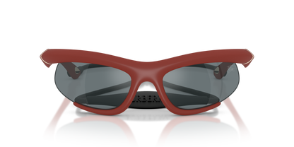 Burberry BE4462 Sunglasses in 41566G Rubber Bordeaux / Grey Mirror Black lens, front view