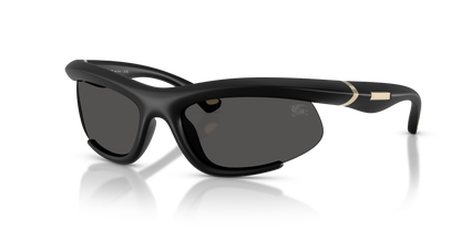 Burberry BE4462 Sunglasses in 418687 Rubber Black / Dark Grey lens
