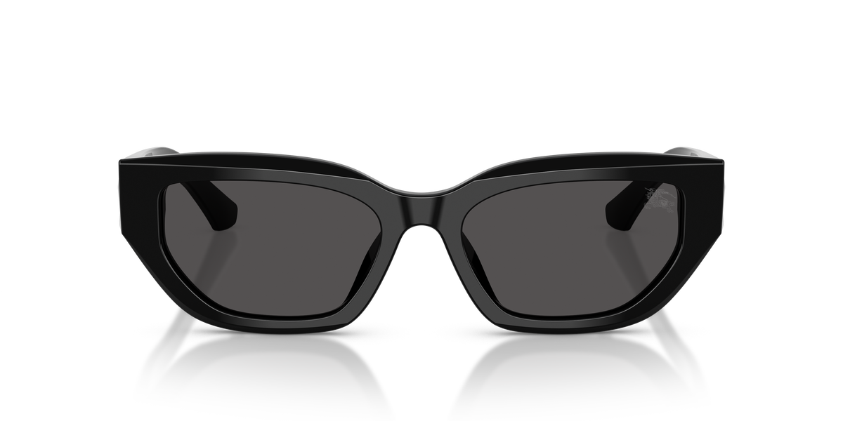 Burberry BE4463D Sunglasses in 300187 Black / Dark Grey lens, front view