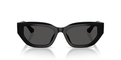 Burberry BE4463D Sunglasses in 300187 Black / Dark Grey lens, front view