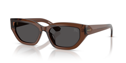 Burberry BE4463D Sunglasses in 411687 Brown / Dark Grey lens