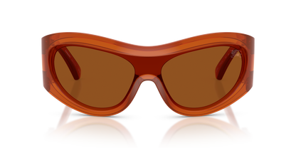Burberry BE4465 Sunglasses in 415273 Rust / Dark Brown lens, front view