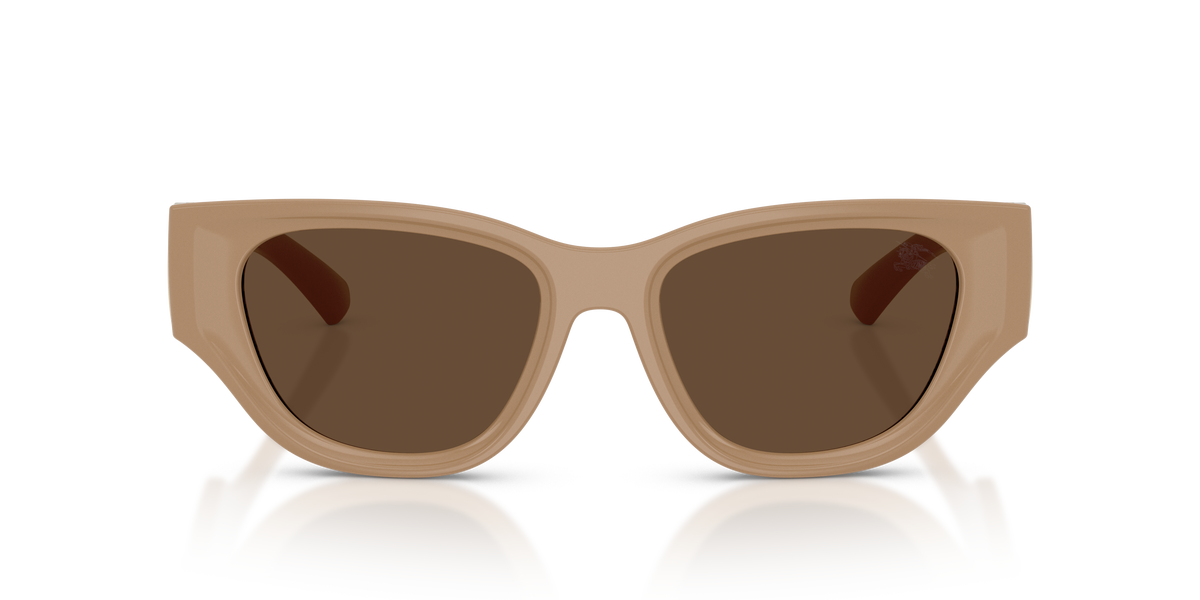 Burberry BE4467U Sunglasses in 399073 Beige / Dark Brown lens, front view