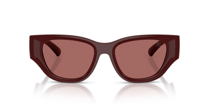Burberry BE4467U Sunglasses in 411969 Bordeaux / Dark Violet lens, front view