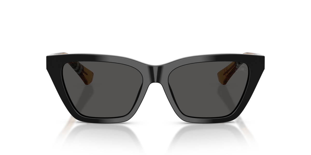 Burberry BE4468 Sunglasses in 416187 Black / Dark Grigio lens, front view