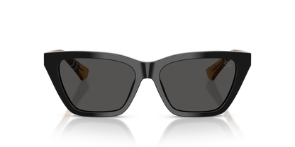 Burberry BE4468 Sunglasses in 416187 Black / Dark Grigio lens, front view