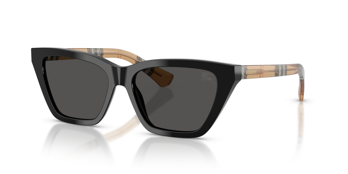 Burberry BE4468 Sunglasses in 416187 Black / Dark Grigio lens