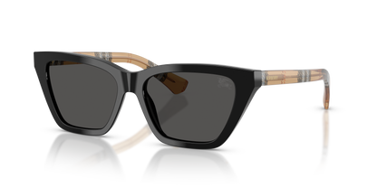 Burberry BE4468 Sunglasses in 416187 Black / Dark Grigio lens