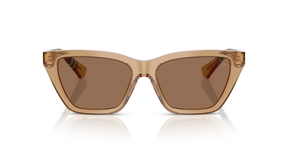 Burberry BE4468 Sunglasses in 416473 Beige / Dark Brown lens, front view