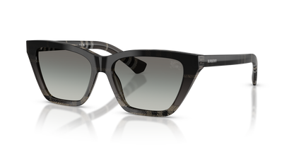 Burberry BE4468 Sunglasses in 420011 Grey Check / Grey Gradient lens