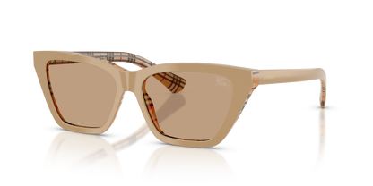 Burberry BE4468 Sunglasses in 428963 Top Beige On Check / Light Brown lens