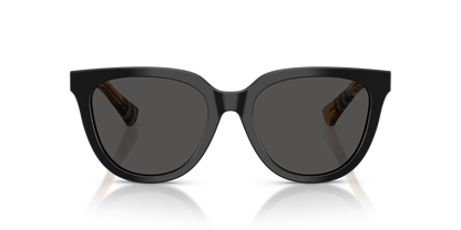 Burberry BE4469 Sunglasses in 416187 Black / Dark Grey lens, front view