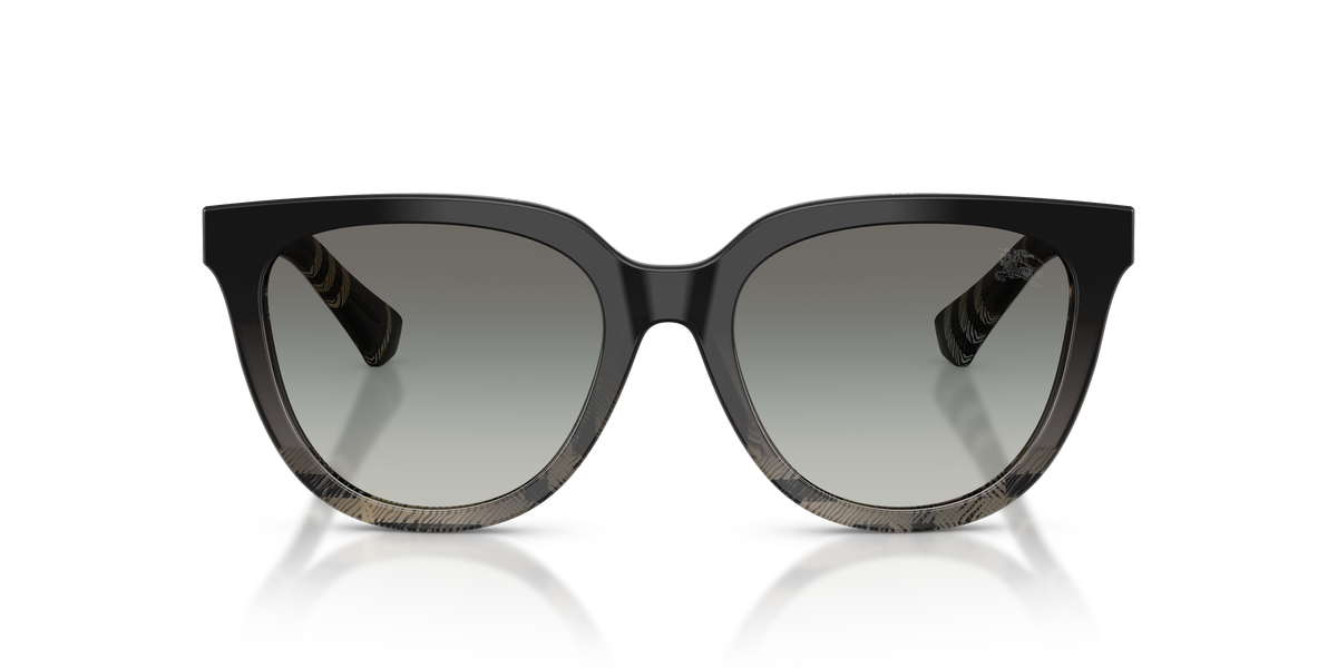 Burberry BE4469 Sunglasses in 420011 Grey Check / Grey Gradient lens, front view