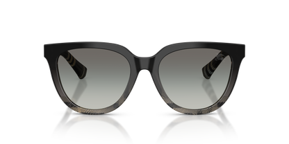 Burberry BE4469 Sunglasses in 420011 Grey Check / Grey Gradient lens, front view