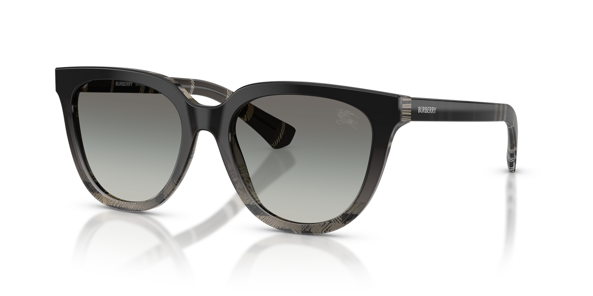 Burberry BE4469 Sunglasses in 420011 Grey Check / Grey Gradient lens