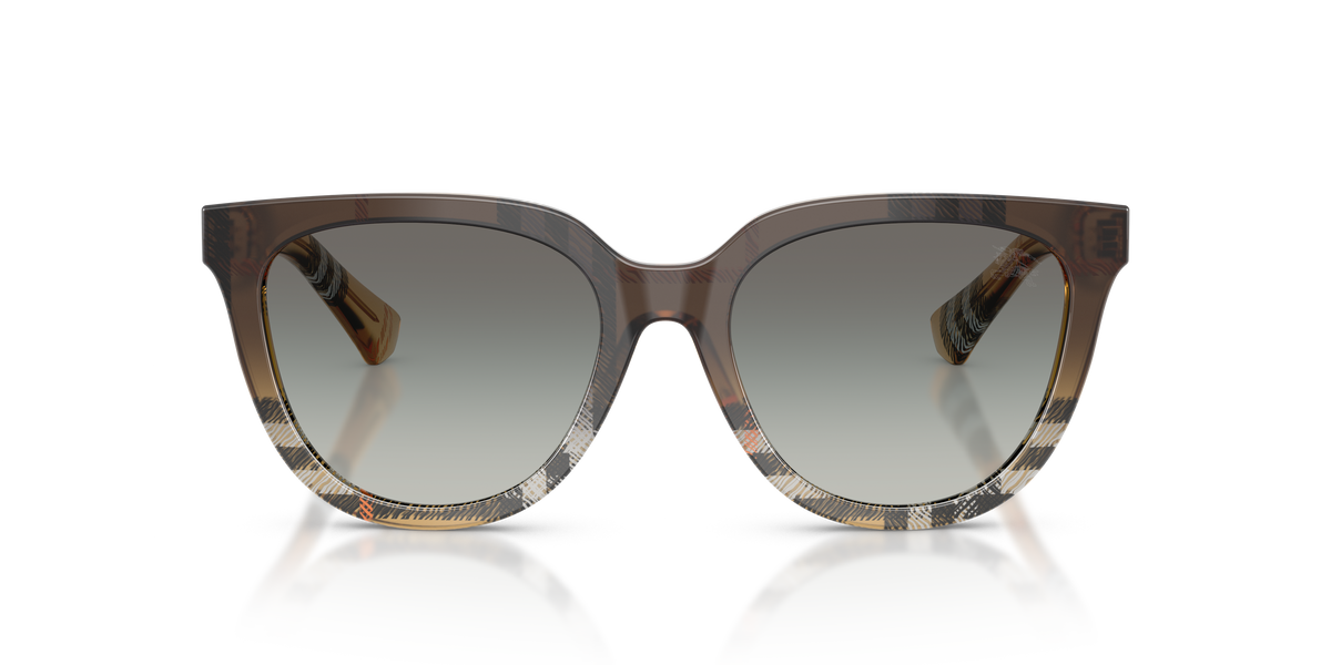 Burberry BE4469 Sunglasses in 420211 Check Sand / Grey Gradient lens, front view