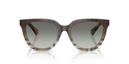 Burberry BE4469 Sunglasses in 420211 Check Sand / Grey Gradient lens, front view