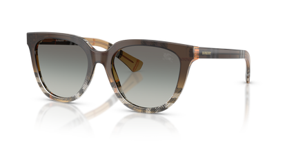 Burberry BE4469 Sunglasses in 420211 Check Sand / Grey Gradient lens