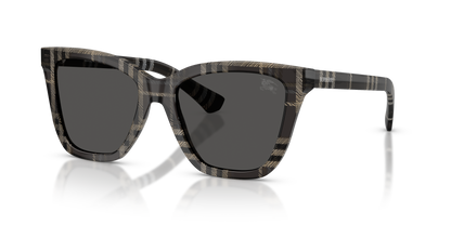 Burberry BE4470 Sunglasses in 419987 Grey Check / Dark Grey lens
