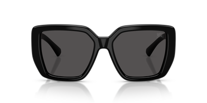 Burberry BE4471 Sunglasses in 300187 Black / Dark Grey lens, front view