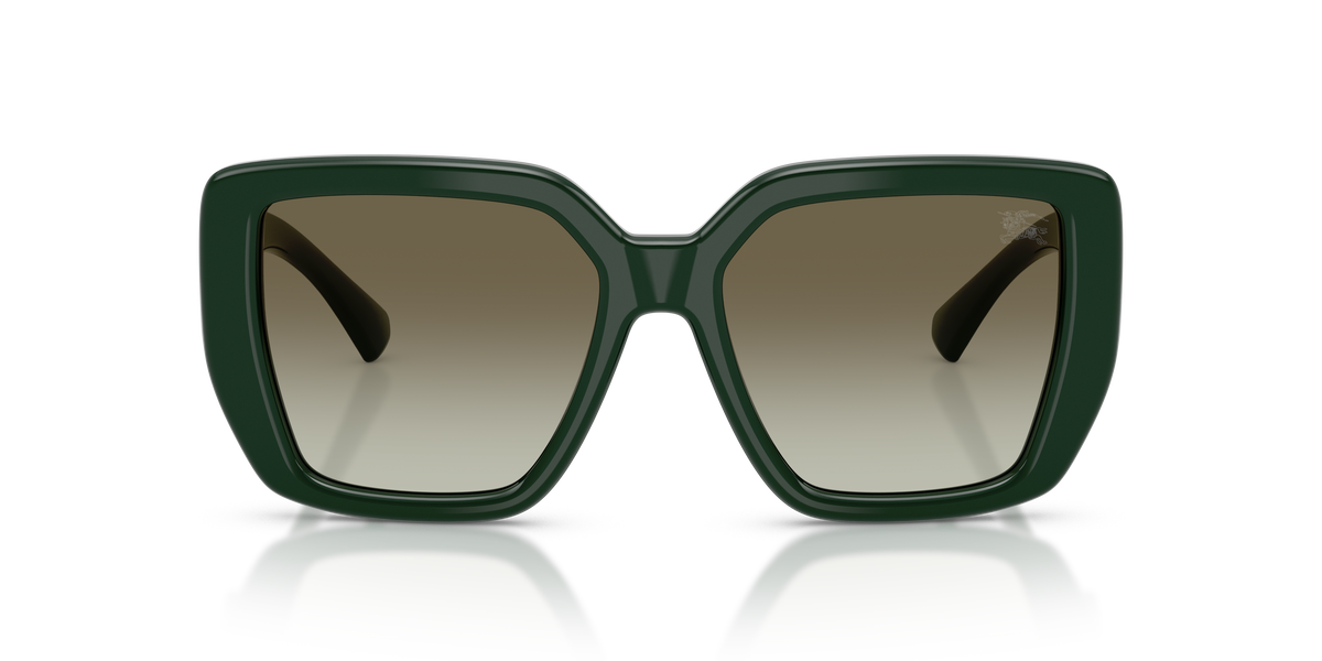 Burberry BE4471 Sunglasses in 42038E Green / Green Gradient lens, front view