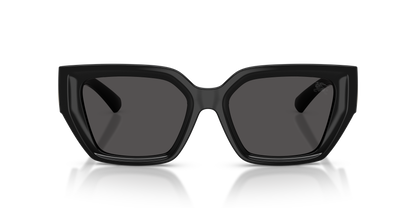 Burberry BE4472U Sunglasses in 300187 Black / Dark Gery lens, front view