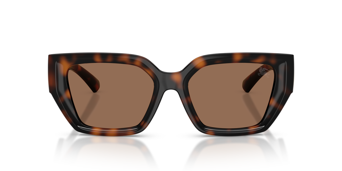 Burberry BE4472U Sunglasses in 300273 Dark Havana / Dark Brown lens, front view