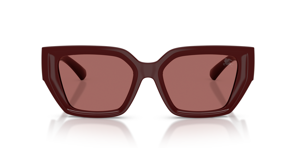 Burberry BE4472U Sunglasses in 411969 Bordeaux / Dark Violet lens, front view