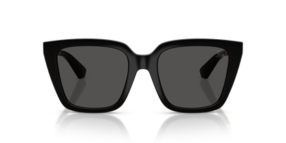 Burberry BE4473U Sunglasses in 300187 Black / Dark Grey lens, front view