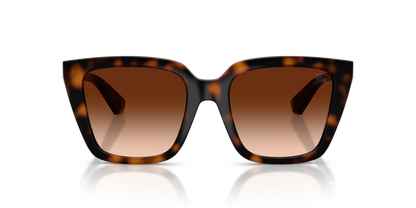 Burberry BE4473U Sunglasses in 300274 Dark Havana / Brown Gradient lens, front view