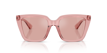 Burberry BE4473U Sunglasses in 41969L Pink / Light Violet Flash Silver lens, front view