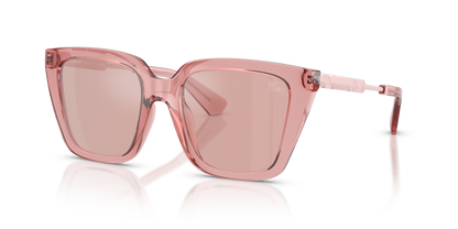 Burberry BE4473U Sunglasses in 41969L Pink / Light Violet Flash Silver lens