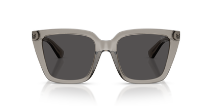 Burberry BE4473U Sunglasses in 419787 Grey / Dark Grey lens, front view