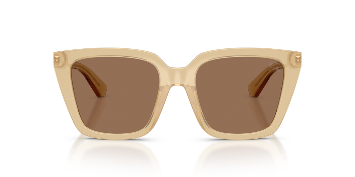 Burberry BE4473U Sunglasses in 419873 Yellow / Dark Brown lens, front view