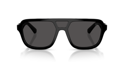 Burberry BE4474U Sunglasses in 300187 Black / Dark Grey lens, front view
